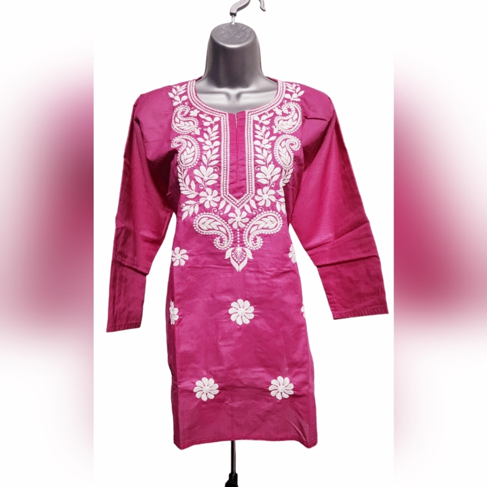 Asta Selections - Hand Embroidered Cotton Kurta (Short)